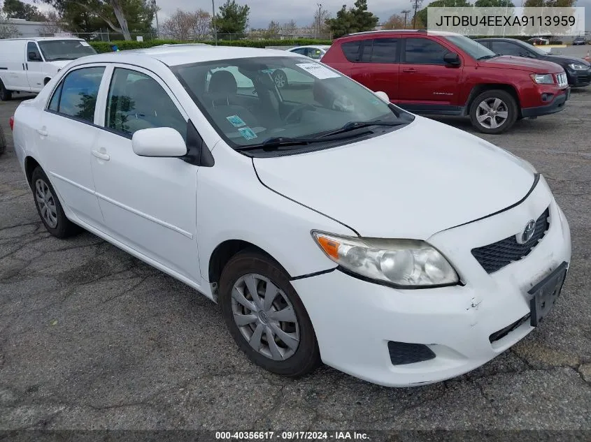 2010 Toyota Corolla Le VIN: JTDBU4EEXA9113959 Lot: 40356617