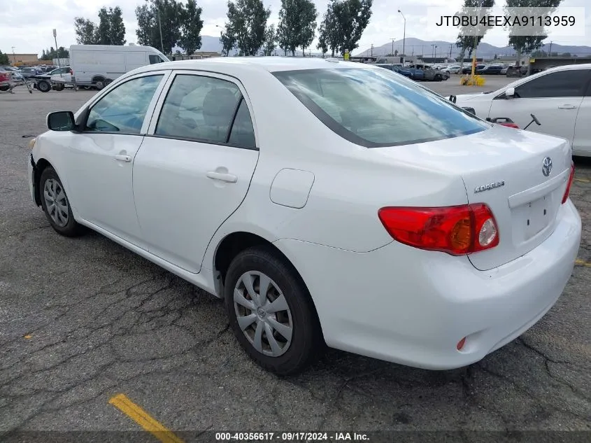 2010 Toyota Corolla Le VIN: JTDBU4EEXA9113959 Lot: 40356617