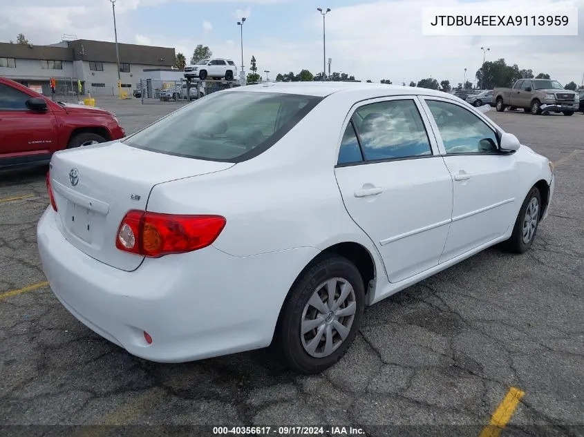 2010 Toyota Corolla Le VIN: JTDBU4EEXA9113959 Lot: 40356617