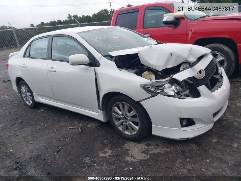 2010 Toyota Corolla S VIN: 2T1BU4EE4AC487817 Lot: 40357990