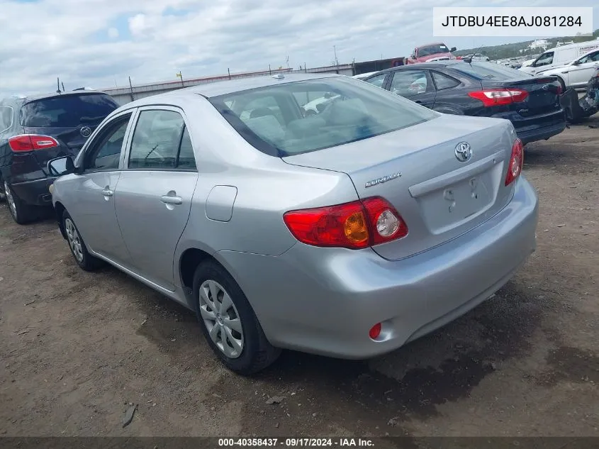 2010 Toyota Corolla Le VIN: JTDBU4EE8AJ081284 Lot: 40358437