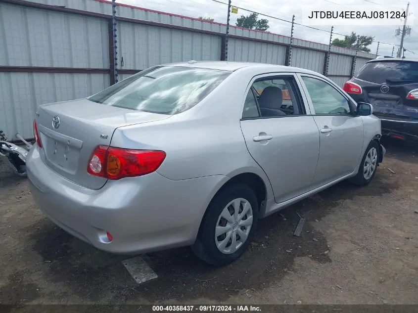 2010 Toyota Corolla Le VIN: JTDBU4EE8AJ081284 Lot: 40358437