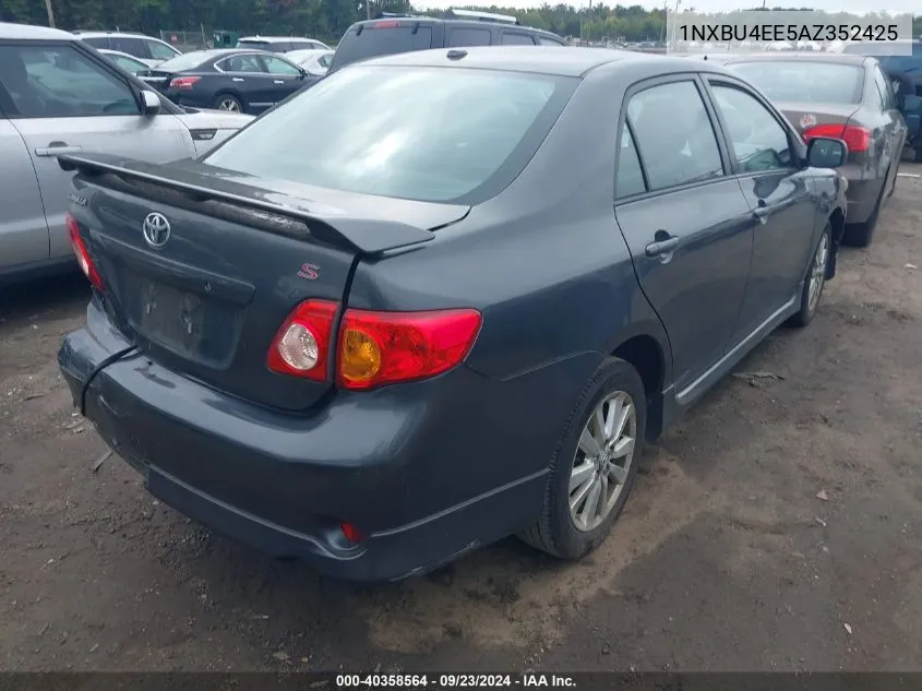 2010 Toyota Corolla S VIN: 1NXBU4EE5AZ352425 Lot: 40358564