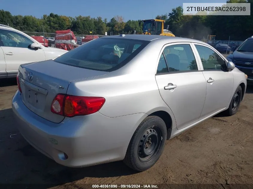 2010 Toyota Corolla Le VIN: 2T1BU4EE3AC262398 Lot: 40361890