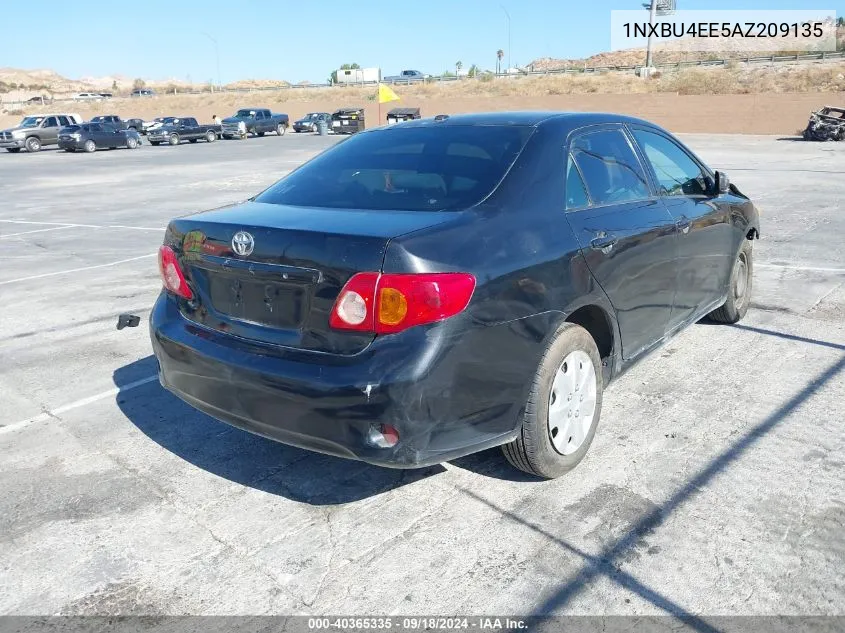 2010 Toyota Corolla Le VIN: 1NXBU4EE5AZ209135 Lot: 40365335