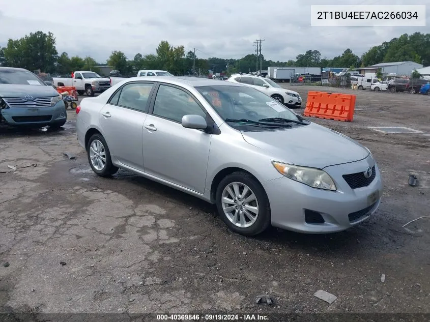 2010 Toyota Corolla Xle VIN: 2T1BU4EE7AC266034 Lot: 40369846