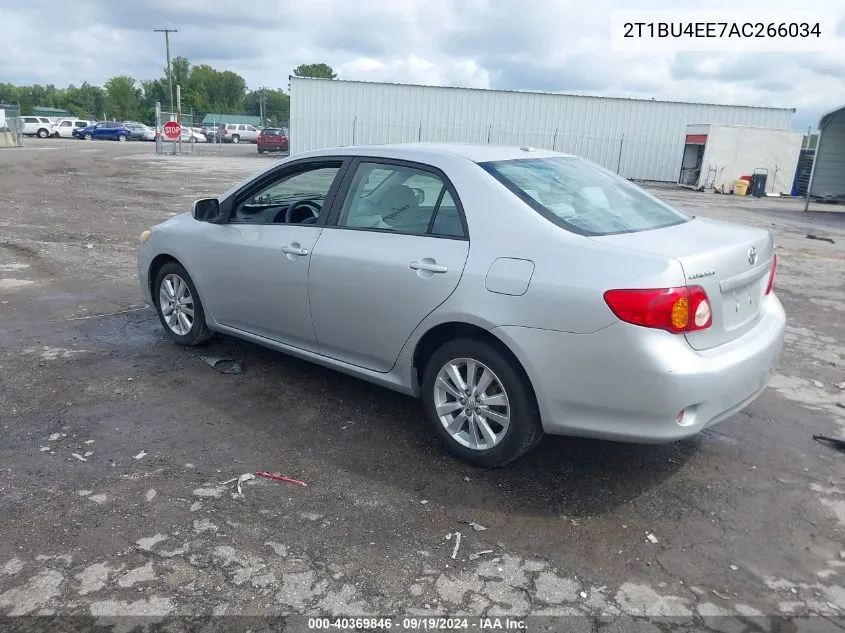 2010 Toyota Corolla Xle VIN: 2T1BU4EE7AC266034 Lot: 40369846