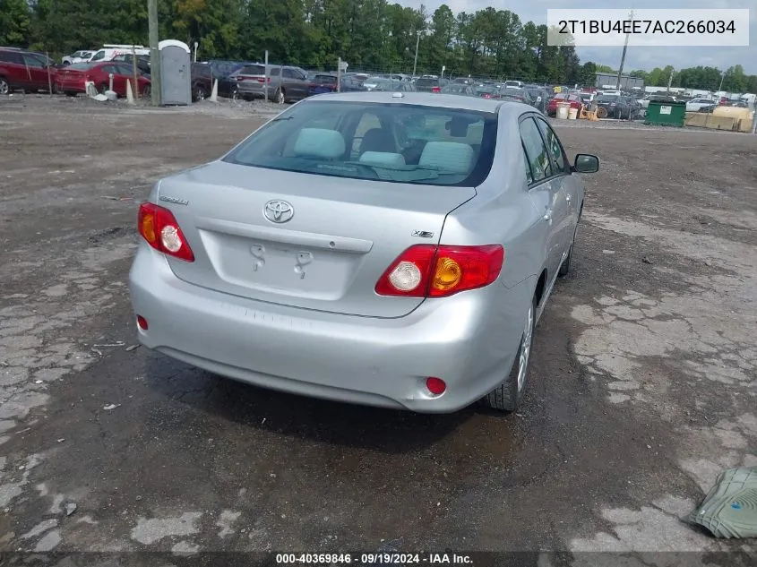 2010 Toyota Corolla Xle VIN: 2T1BU4EE7AC266034 Lot: 40369846