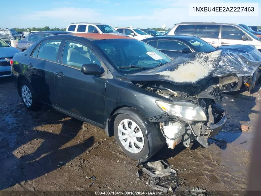 2010 Toyota Corolla S/Le/Xle VIN: 1NXBU4EE2AZ227463 Lot: 40371341