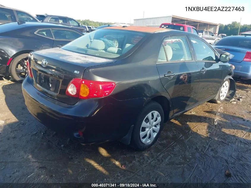 2010 Toyota Corolla S/Le/Xle VIN: 1NXBU4EE2AZ227463 Lot: 40371341