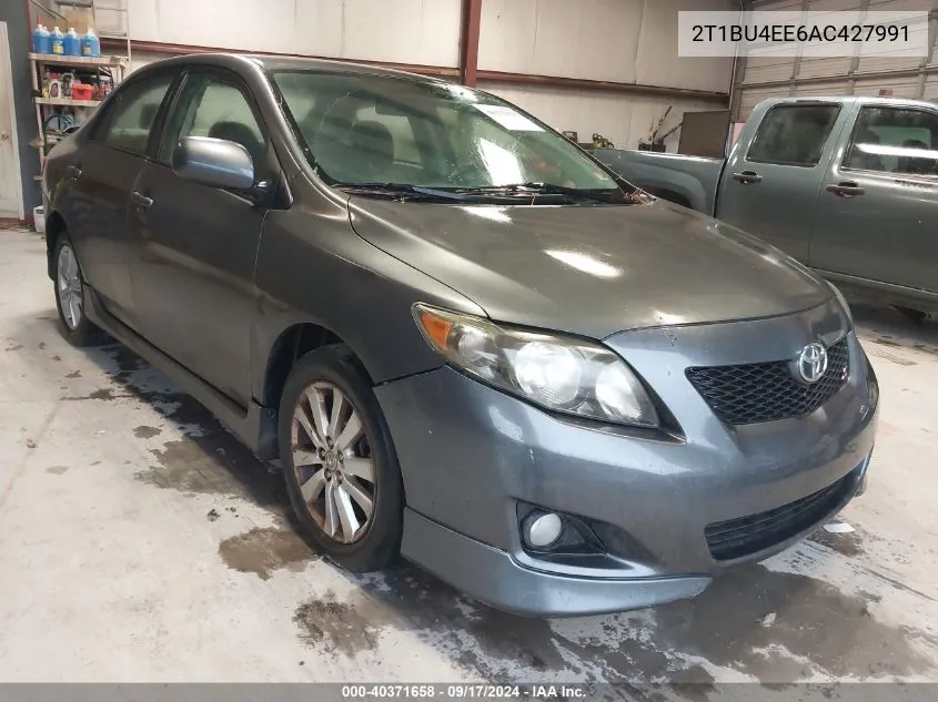 2010 Toyota Corolla S VIN: 2T1BU4EE6AC427991 Lot: 40371658