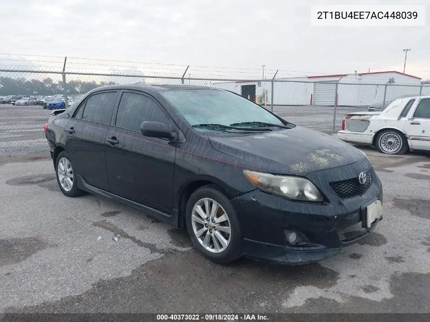 2010 Toyota Corolla S/Le/Xle VIN: 2T1BU4EE7AC448039 Lot: 40373022