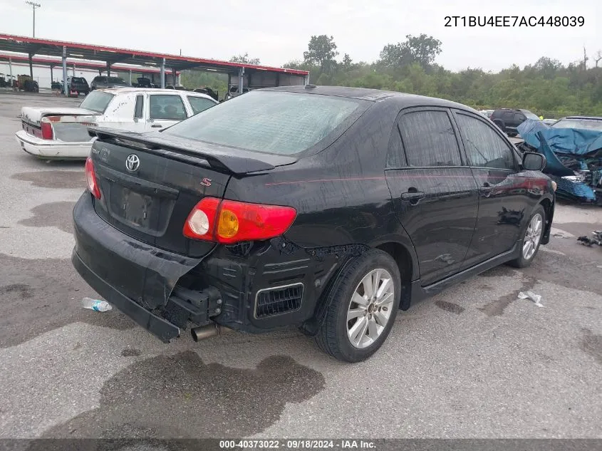 2010 Toyota Corolla S/Le/Xle VIN: 2T1BU4EE7AC448039 Lot: 40373022