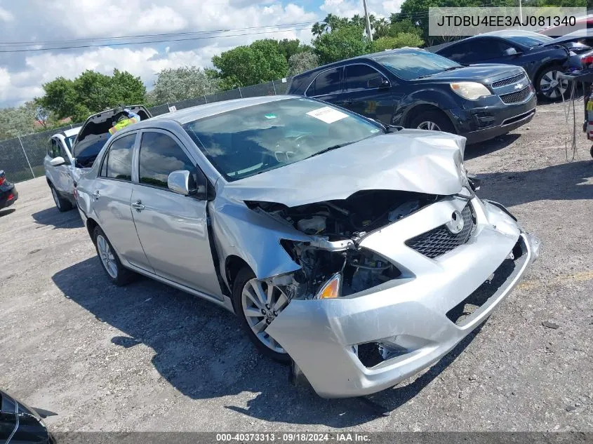 2010 Toyota Corolla Le VIN: JTDBU4EE3AJ081340 Lot: 40373313