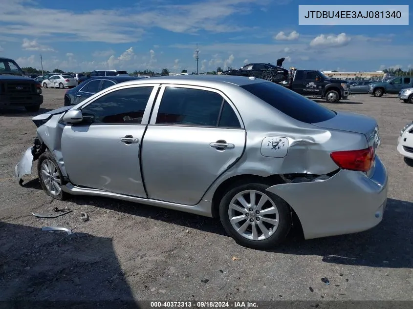 2010 Toyota Corolla Le VIN: JTDBU4EE3AJ081340 Lot: 40373313