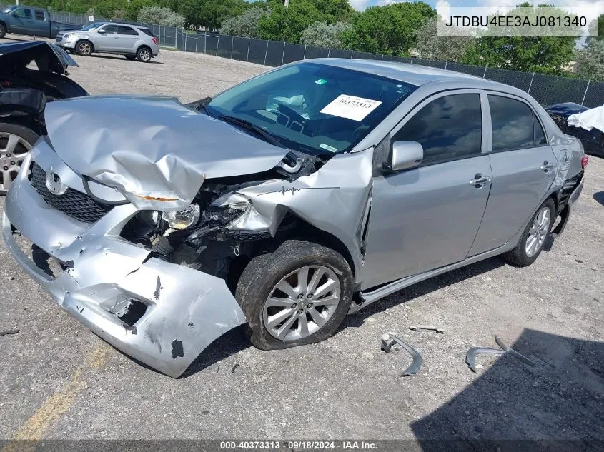 2010 Toyota Corolla Le VIN: JTDBU4EE3AJ081340 Lot: 40373313