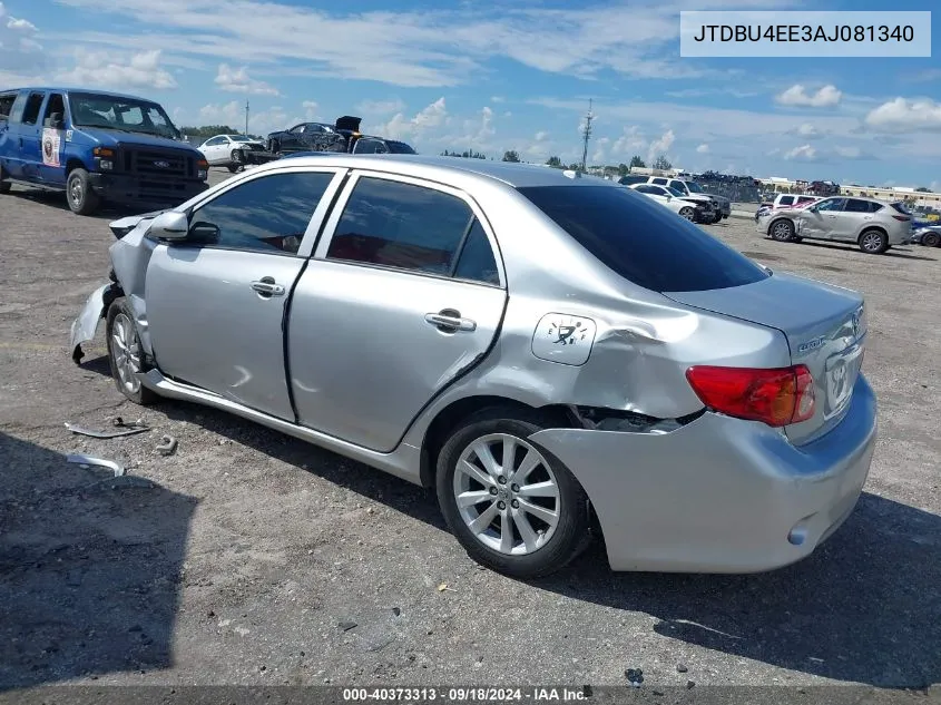 2010 Toyota Corolla Le VIN: JTDBU4EE3AJ081340 Lot: 40373313