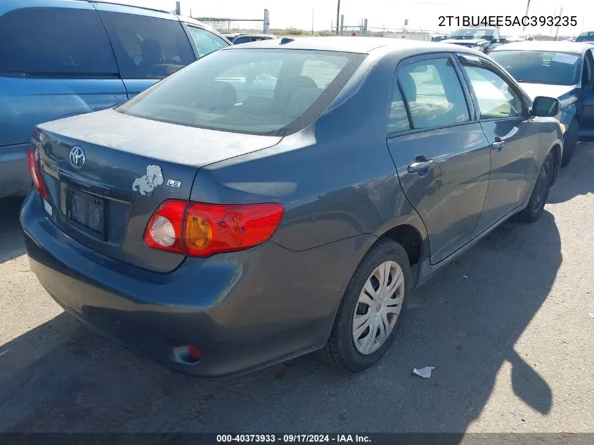 2010 Toyota Corolla Le VIN: 2T1BU4EE5AC393235 Lot: 40373933