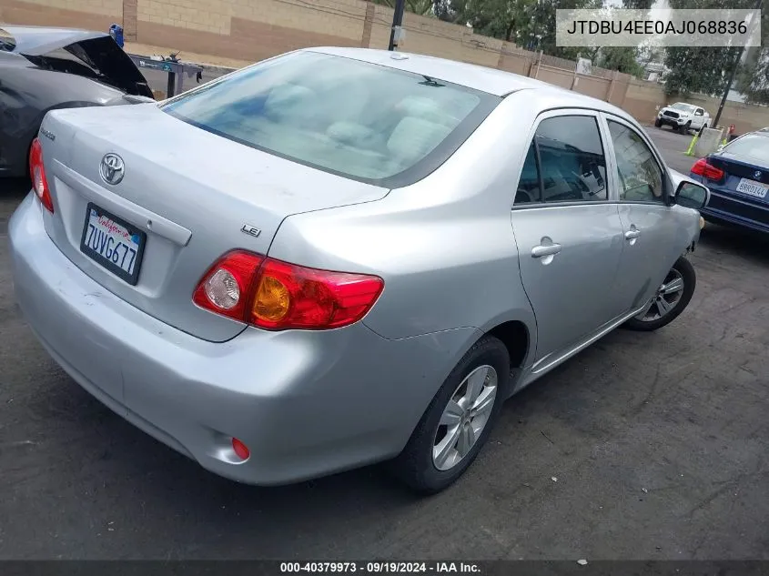 2010 Toyota Corolla Le VIN: JTDBU4EE0AJ068836 Lot: 40379973