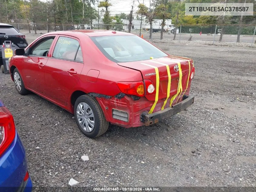 2T1BU4EE5AC378587 2010 Toyota Corolla Le