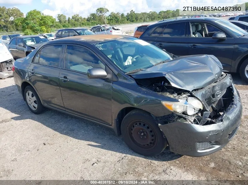 2010 Toyota Corolla Le VIN: 2T1BU4EE5AC487390 Lot: 40387512