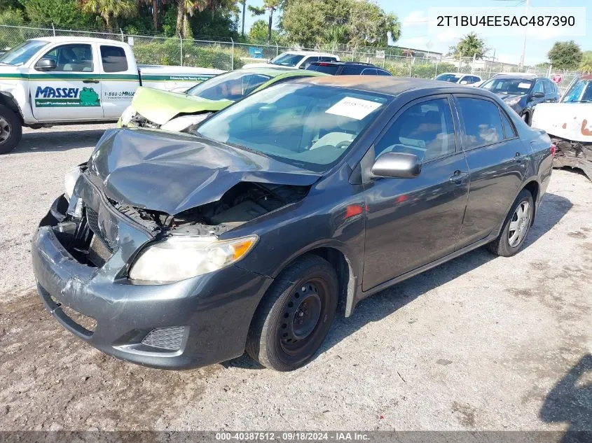 2010 Toyota Corolla Le VIN: 2T1BU4EE5AC487390 Lot: 40387512