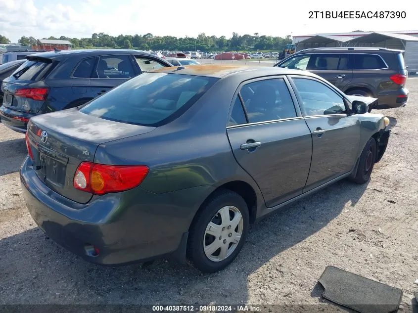 2010 Toyota Corolla Le VIN: 2T1BU4EE5AC487390 Lot: 40387512