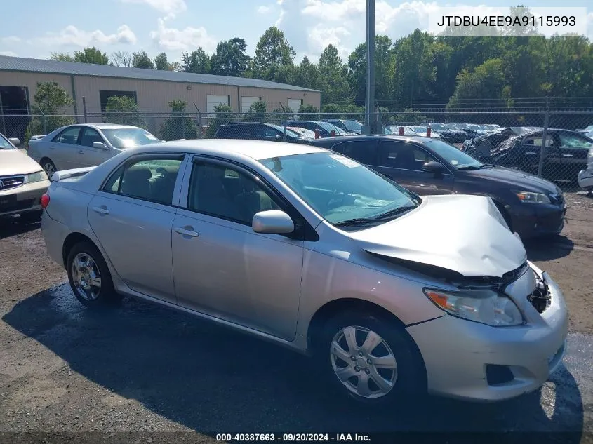 2010 Toyota Corolla Le VIN: JTDBU4EE9A9115993 Lot: 40387663