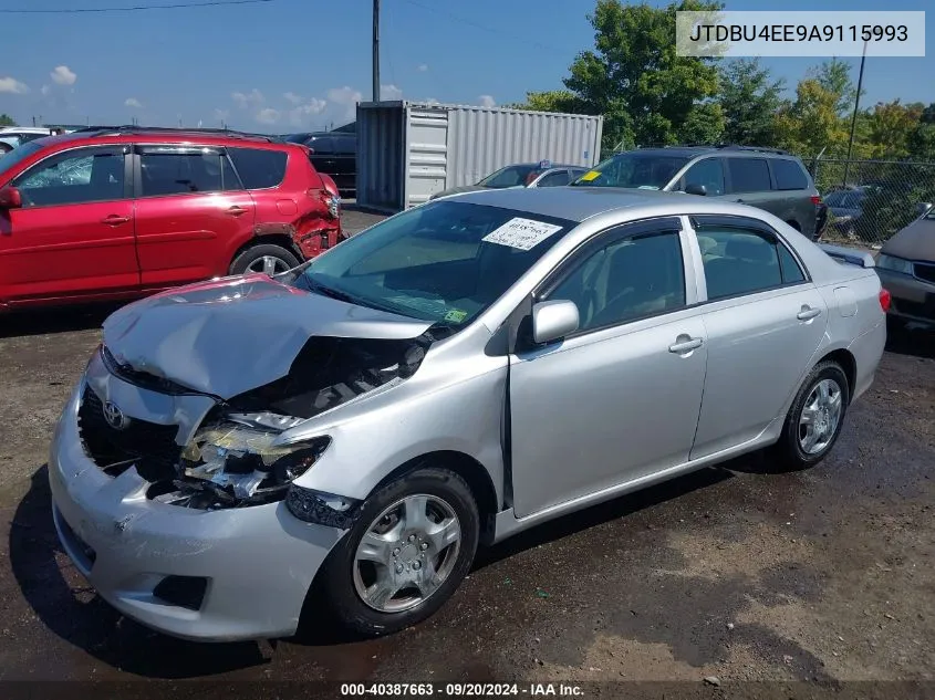 2010 Toyota Corolla Le VIN: JTDBU4EE9A9115993 Lot: 40387663