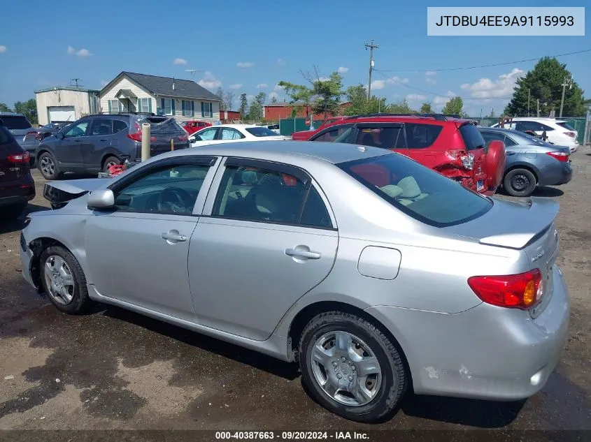 2010 Toyota Corolla Le VIN: JTDBU4EE9A9115993 Lot: 40387663