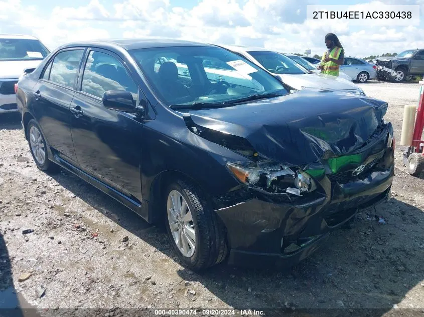 2010 Toyota Corolla S VIN: 2T1BU4EE1AC330438 Lot: 40390474