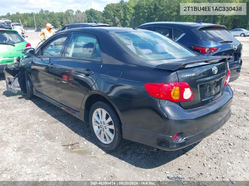 2010 Toyota Corolla S VIN: 2T1BU4EE1AC330438 Lot: 40390474