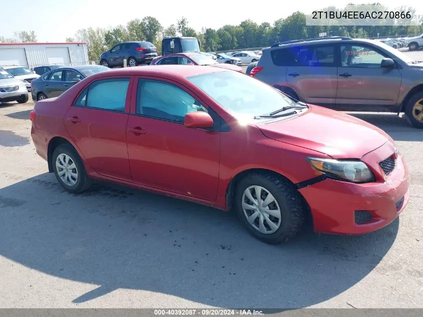 2010 Toyota Corolla Le VIN: 2T1BU4EE6AC270866 Lot: 40392087