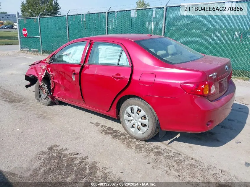 2T1BU4EE6AC270866 2010 Toyota Corolla Le