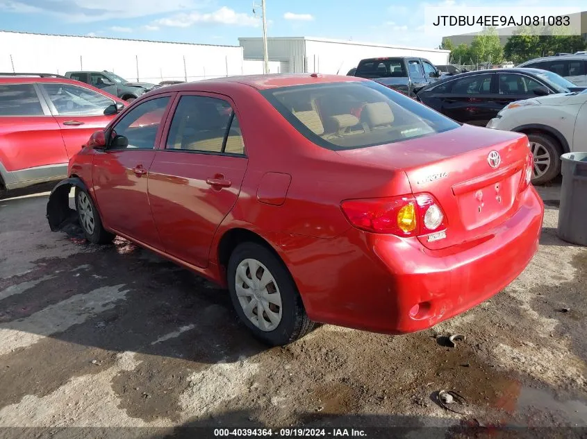 2010 Toyota Corolla Le VIN: JTDBU4EE9AJ081083 Lot: 40394364