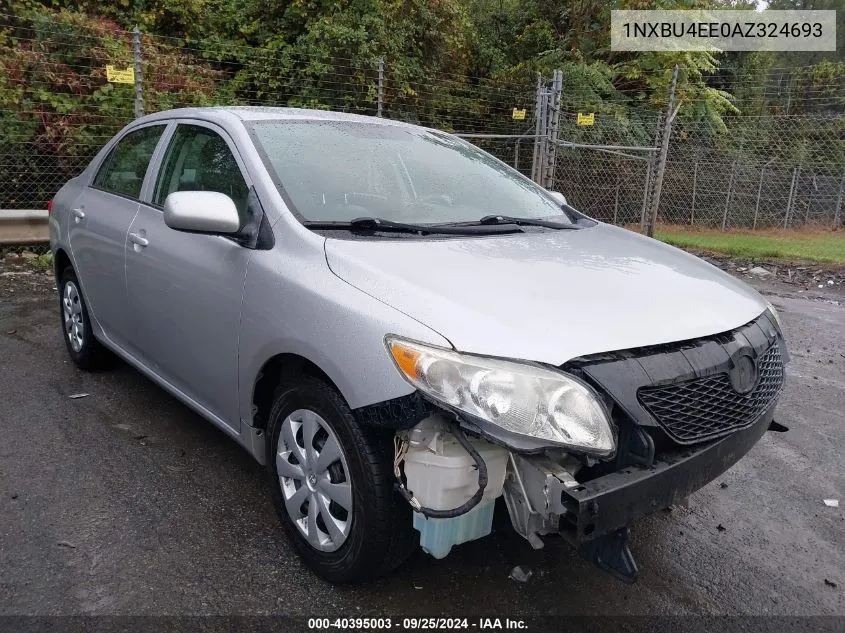 2010 Toyota Corolla Le VIN: 1NXBU4EE0AZ324693 Lot: 40395003