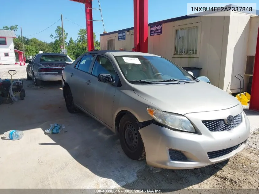 2010 Toyota Corolla Le VIN: 1NXBU4EE2AZ337848 Lot: 40398615