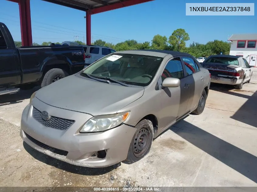 2010 Toyota Corolla Le VIN: 1NXBU4EE2AZ337848 Lot: 40398615