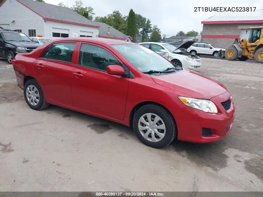 2010 Toyota Corolla Le VIN: 2T1BU4EEXAC523817 Lot: 40399137