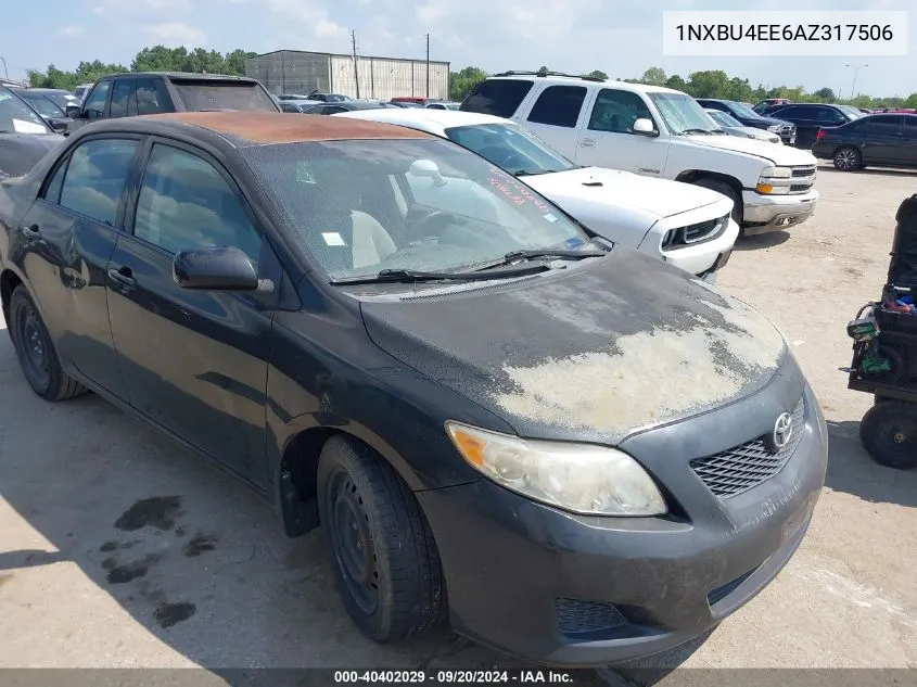 2010 Toyota Corolla Le VIN: 1NXBU4EE6AZ317506 Lot: 40402029