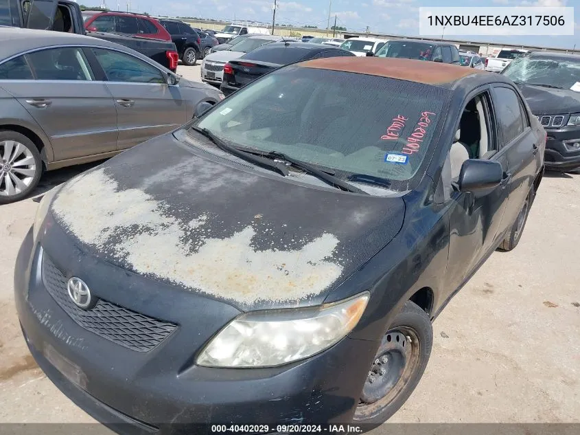 1NXBU4EE6AZ317506 2010 Toyota Corolla Le