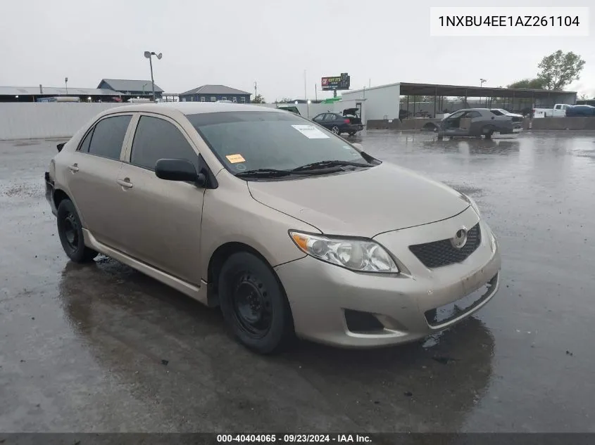 2010 Toyota Corolla S/Le/Xle VIN: 1NXBU4EE1AZ261104 Lot: 40404065