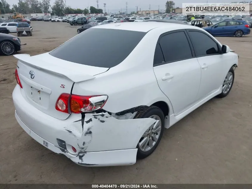 2010 Toyota Corolla S VIN: 2T1BU4EE6AC484062 Lot: 40404470