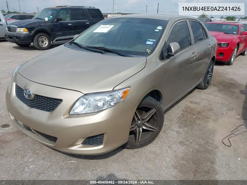 2010 Toyota Corolla Le VIN: 1NXBU4EE0AZ241426 Lot: 40408462