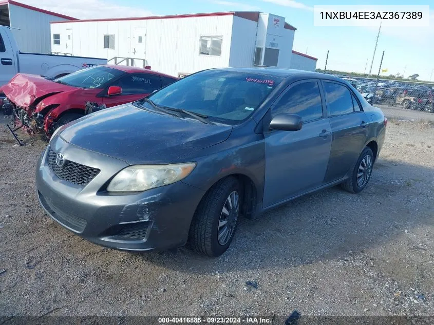 2010 Toyota Corolla Le VIN: 1NXBU4EE3AZ367389 Lot: 40416885