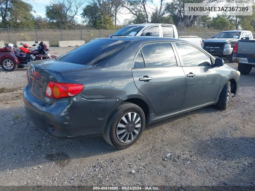 2010 Toyota Corolla Le VIN: 1NXBU4EE3AZ367389 Lot: 40416885