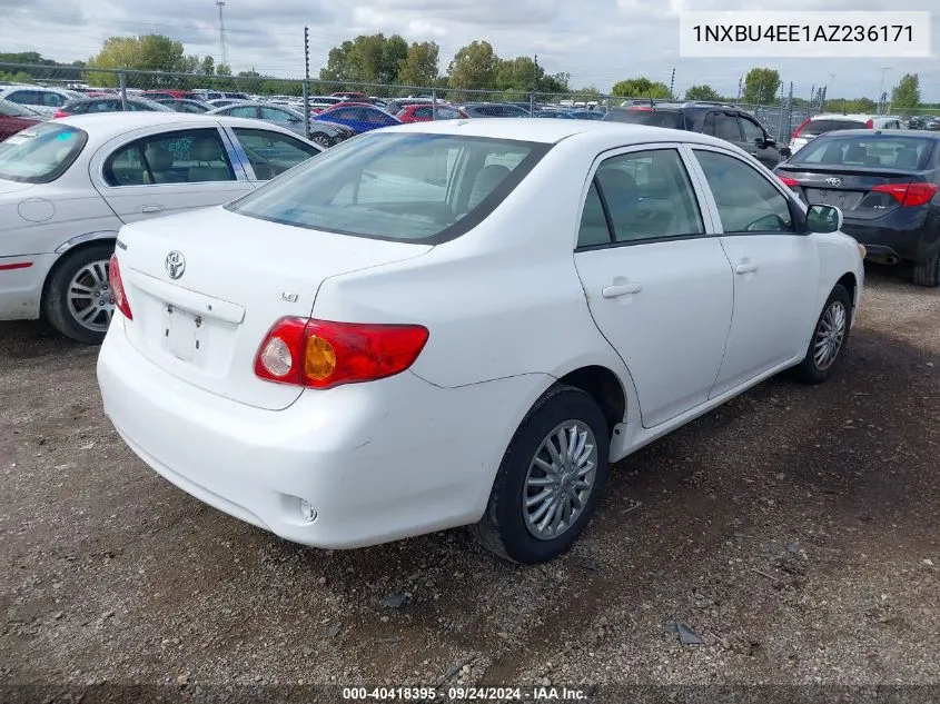 2010 Toyota Corolla Le VIN: 1NXBU4EE1AZ236171 Lot: 40418395