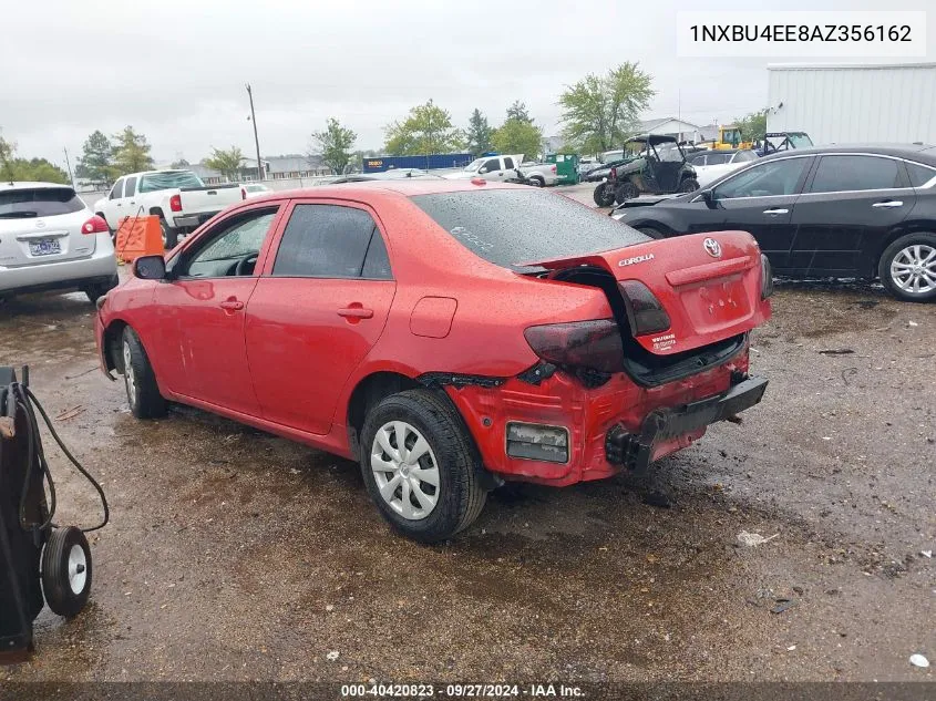 2010 Toyota Corolla Le VIN: 1NXBU4EE8AZ356162 Lot: 40420823