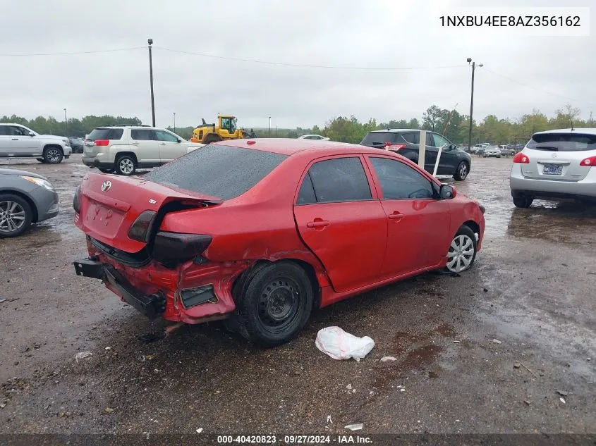 2010 Toyota Corolla Le VIN: 1NXBU4EE8AZ356162 Lot: 40420823