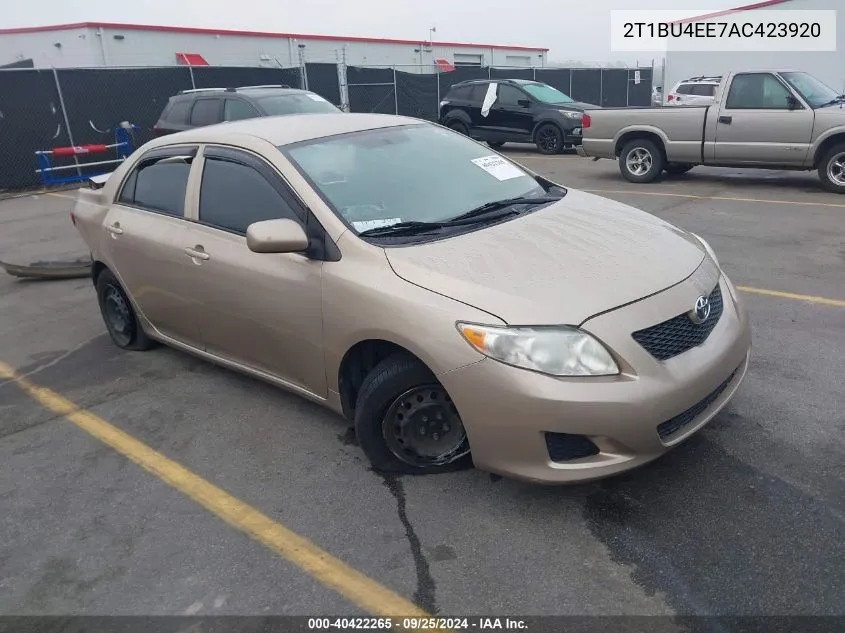 2T1BU4EE7AC423920 2010 Toyota Corolla Le